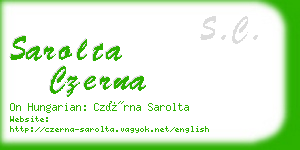 sarolta czerna business card